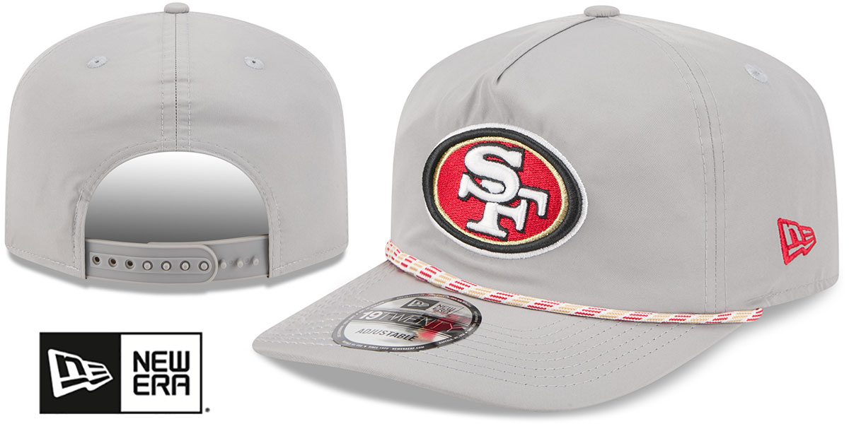 San Francisco 49ers 1920 ROPE SNAPBACK Grey Hat by New Era