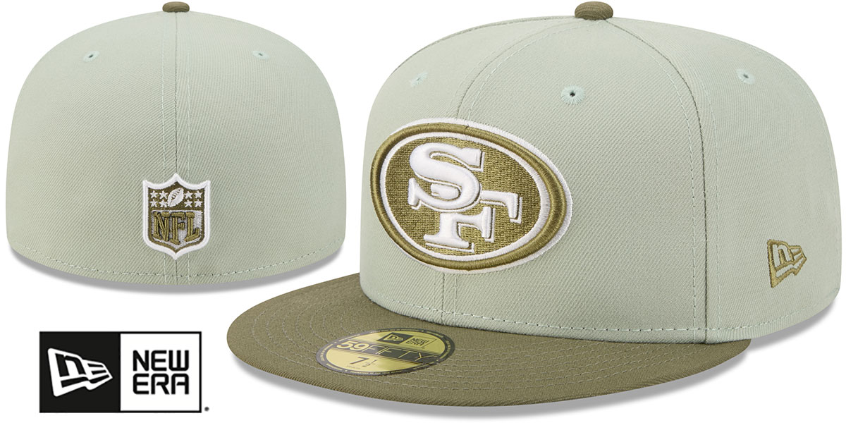 San Francisco 49ers 2026 COLOR PACK Sage-Olive Fitted Hat