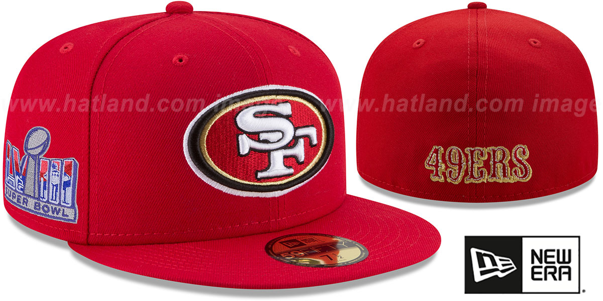 San Francisco 49ers SUPER BOWL LVIII Red Fitted Hat