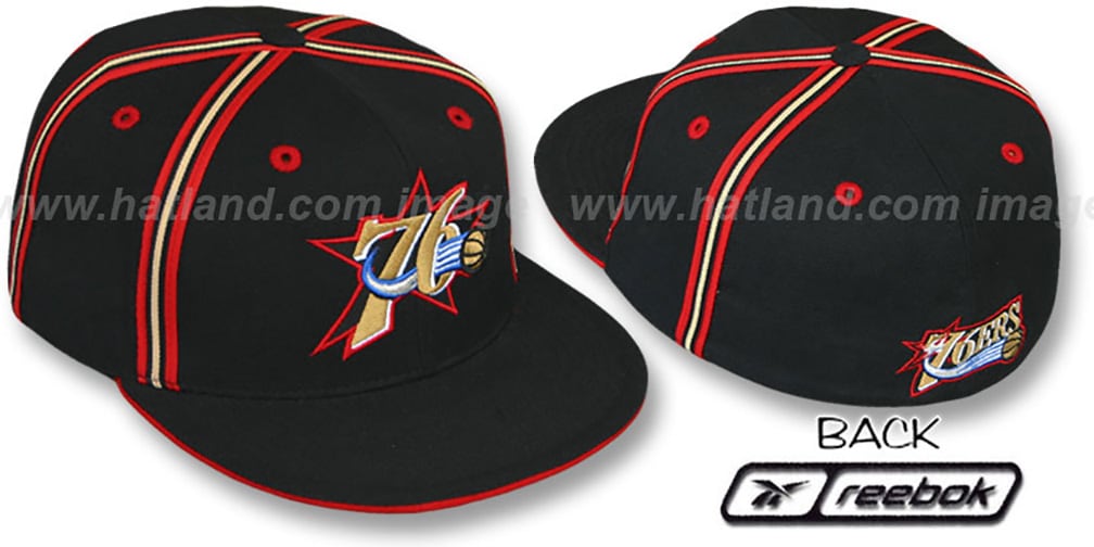 76ers タンクトップ セット キャップ　ビーニー BBOY HIPHOP Philadelphia 76ers DOUBLE DRIBBLE Fitted Hat by Reebok - black