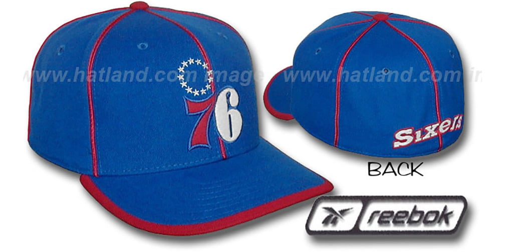 激レア！76ers HARDWOODCLASSICS キャップ リーボック Philadelphia 76ers HW WILDSIDE Fitted Hat by Reebok - royal