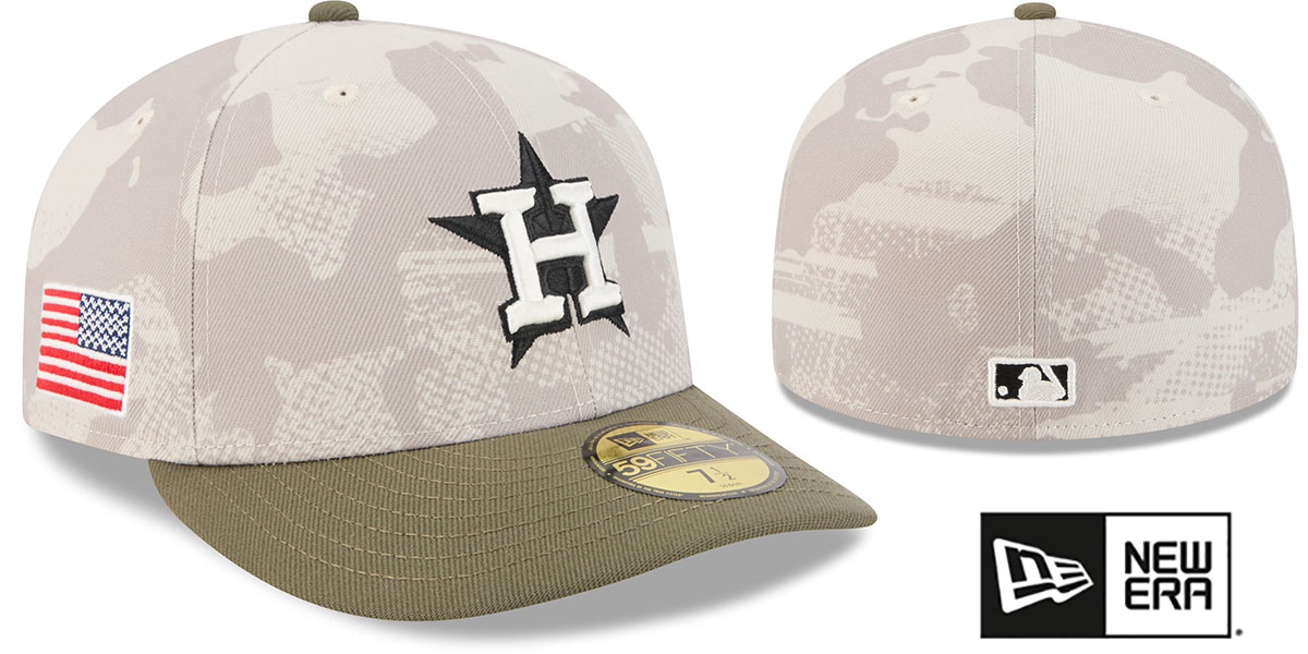 Houston Astros 2025 ARMED FORCES STARS N STRIPES Hat