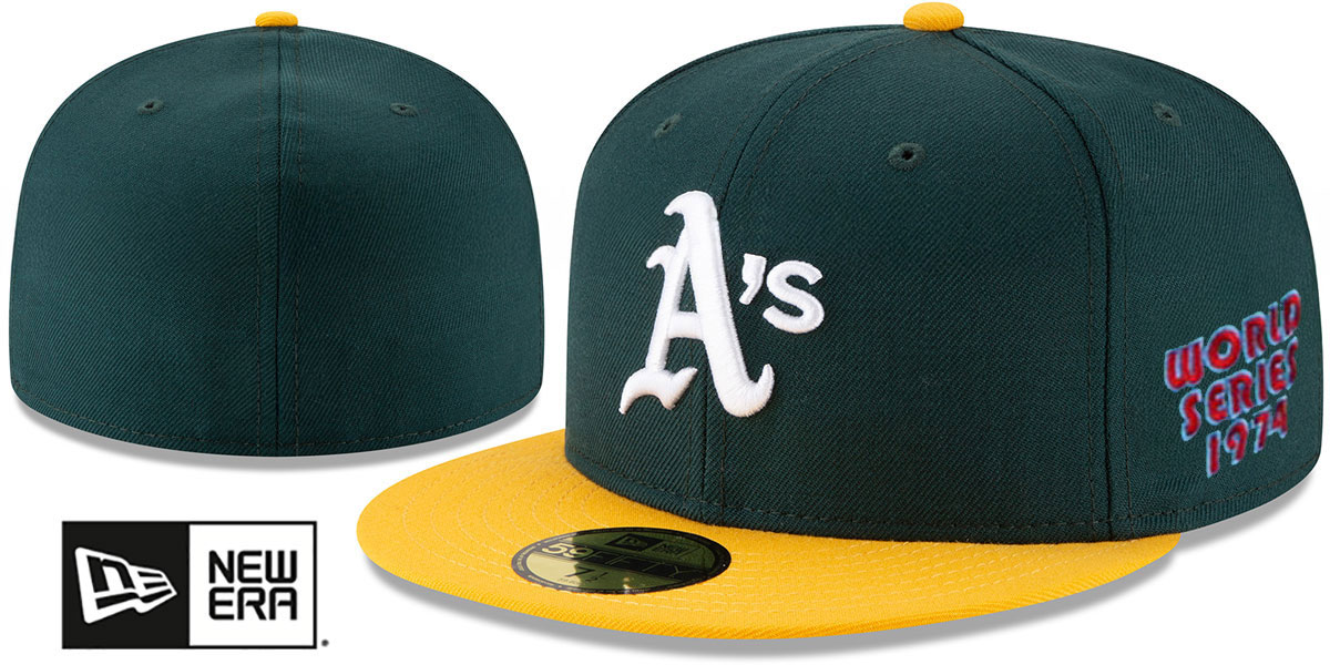 Athletics 1974 WORLD SERIES CHAMPS GAME Hat by New Era