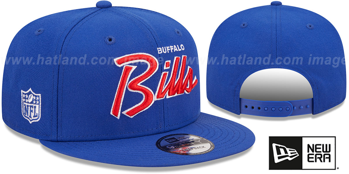 Women Buffalo Bills Hat Snapback New Era 9Forty Blue Red NFL Sequins Script Logo New Era Buffalo Bills  main image 4