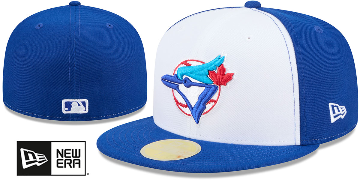 Toronto Blue Jays 2026 TURN-BACK-THE-CLOCK White-Royal Fitted Hat