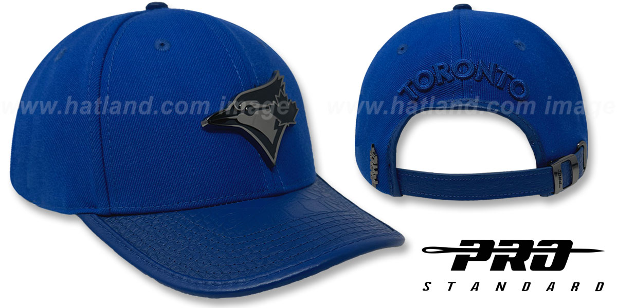 Toronto Blue Jays LOW-PRO BLACK METAL BADGE STRAPBACK Royal Hat b