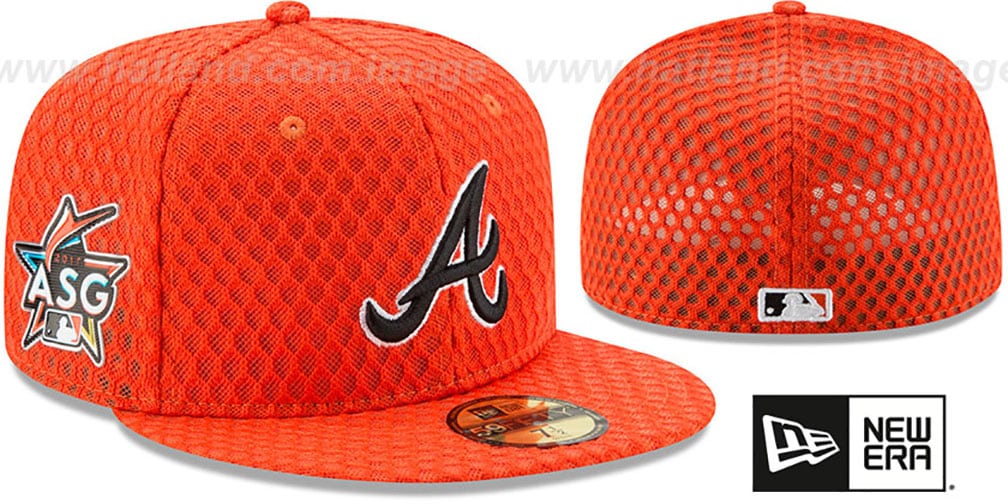 ニューエラ アトランタブレーブス Inaugural Season 2017 Atlanta Braves 2017 MLB HOME RUN DERBY Orange Fitted Hat
