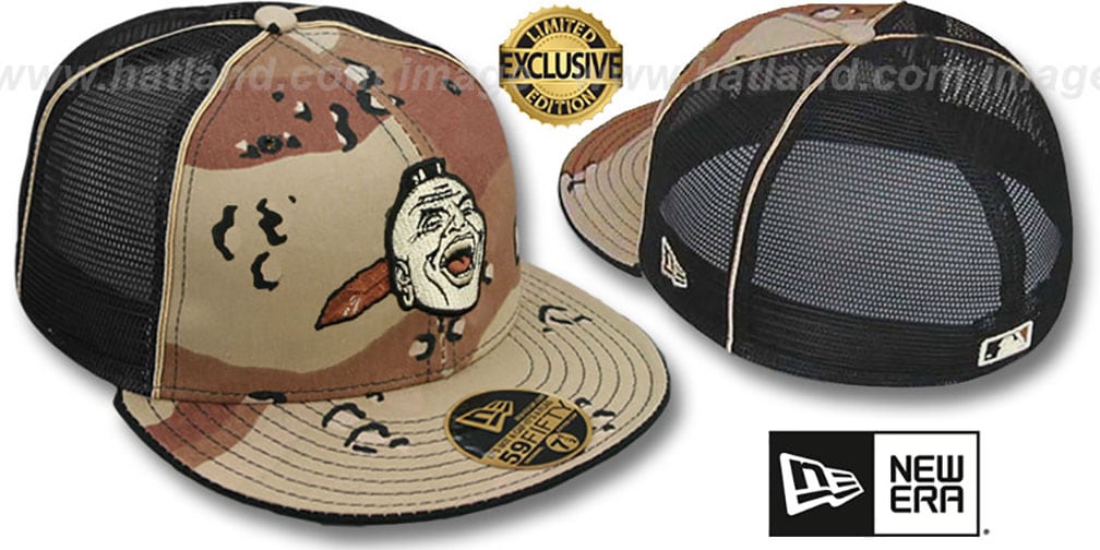 Braves COOP DESERT STORM MESH-BACK Fitted Hat by New Era
