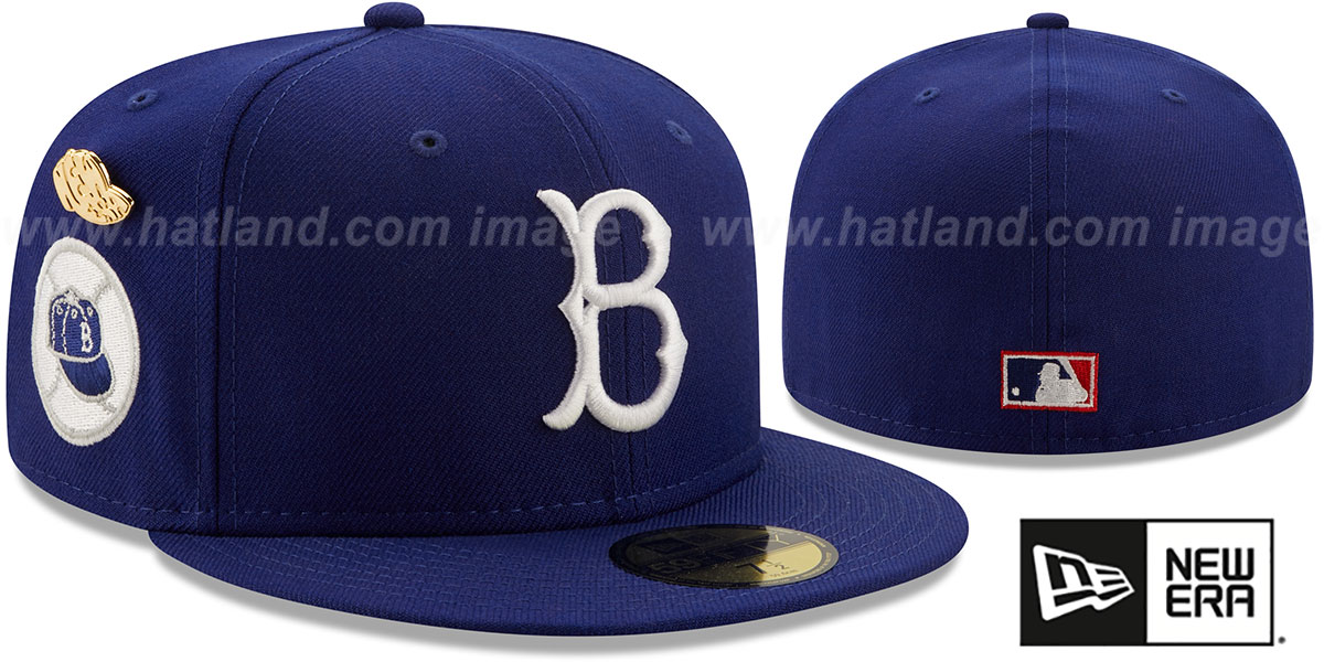 Brooklyn Dodgers 1955 LOGO-HISTORY Royal Fitted Hat