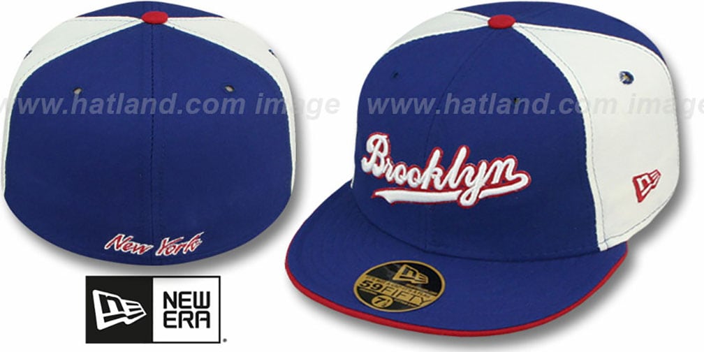 Brooklyn PINWHEEL-CITY Royal-White-Royal Fitted Hat