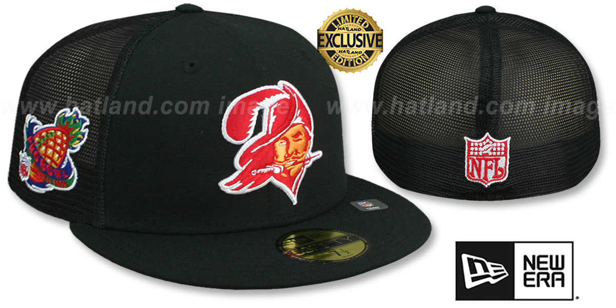 Tampa Bay Buccaneers 1998 PB MESH-BACK SIDE-PATCH Black-Black Fit