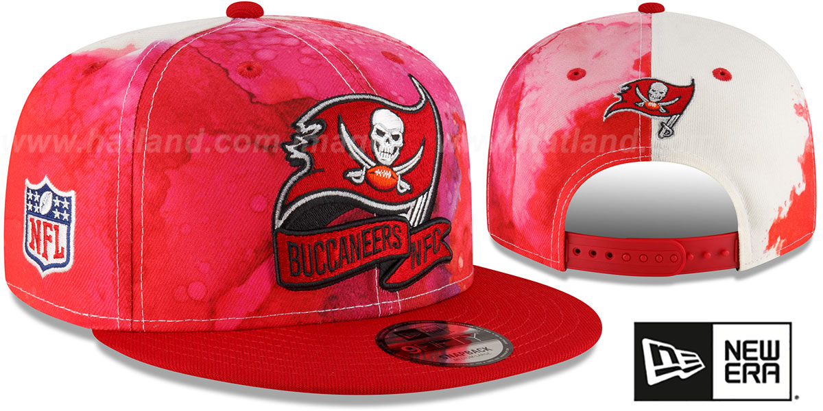 Casquette New Era NFL22 - Tampa Bay Buccaneers - Beige/rouge - Neuf Avec étiquettes