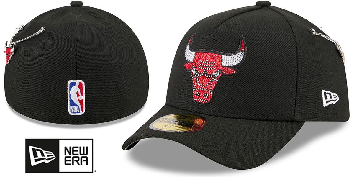 Chicago Bulls 2026 NBA ON-STAGE CRYSTAL DRAFT Black Fitted Hat
