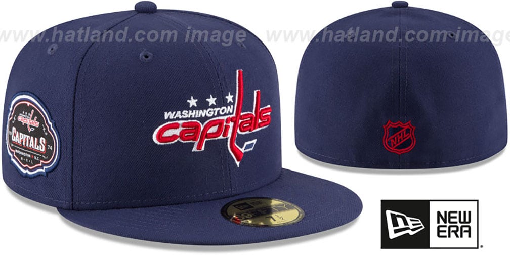 Washington Capitals TEAM-SUPERB Navy Fitted Hat by New Era
