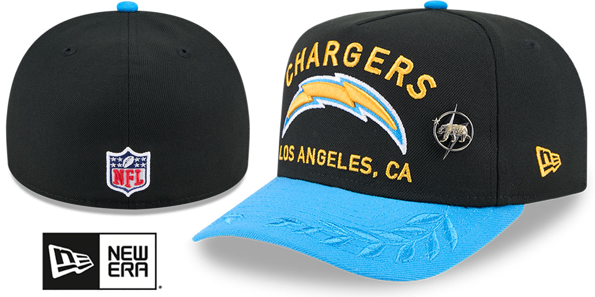 San Diego Chargers 2025 NFL DRAFT ONSTAGE A-FRAME Black-Blue