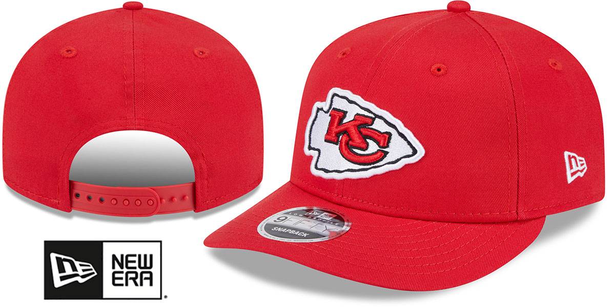帽子 All Red Hat Kansas City Chiefs LOW-CROWN TEAM-BASIC SNAPBACK Red Hat
