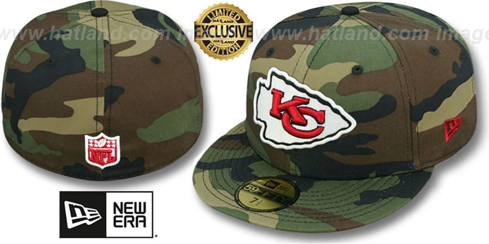 New outlet era Kansas City Chiefs Gray Camo Fitted hat M/L