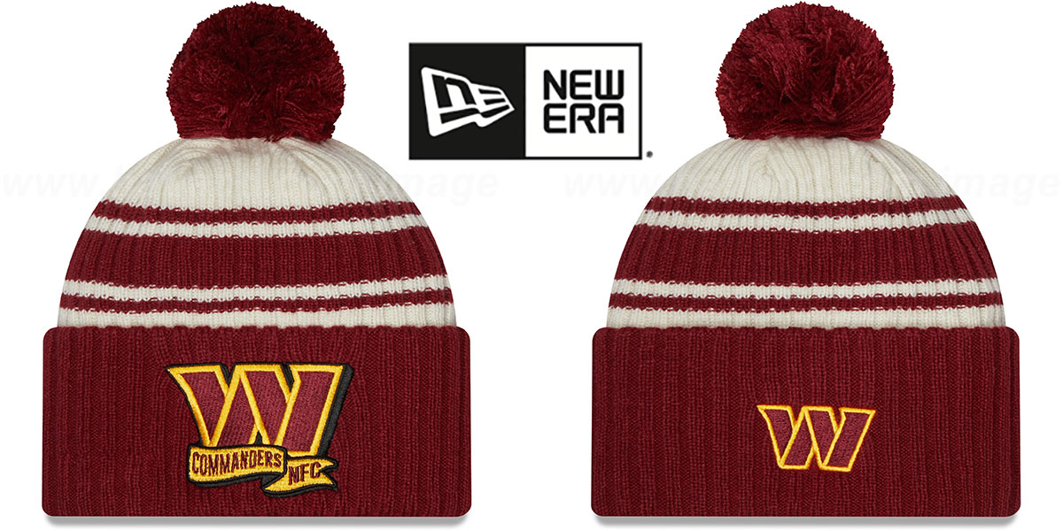 Washington Commanders 2022 NFL SIDELINE Knit Beanie Hat display picture 2