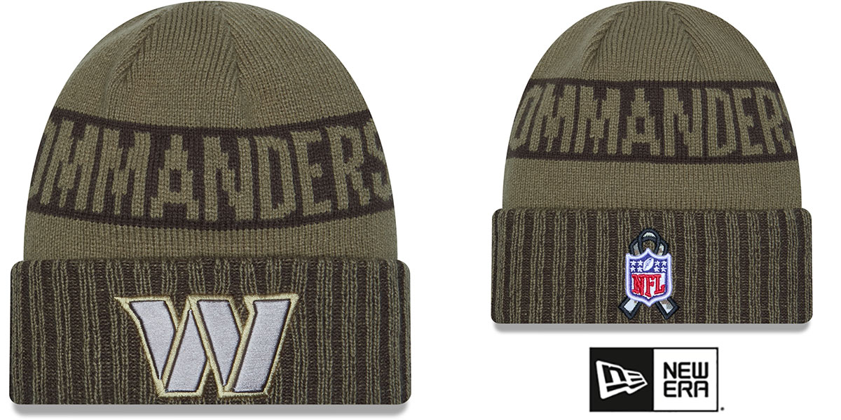 Washington Commanders 2025 SALUTE-TO-SERVICE Olive Knit 