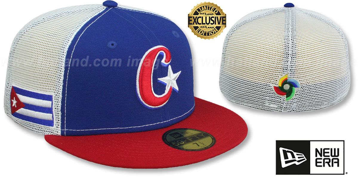 CUBA WBCキューバ代表チームのキャップ。 Cuba 2023 WBC GAME MESH-BACK Hat by New Era