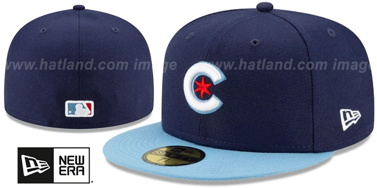 New Era Chicago Cubs Authentic City Connect 59Fifty Fitted Cap