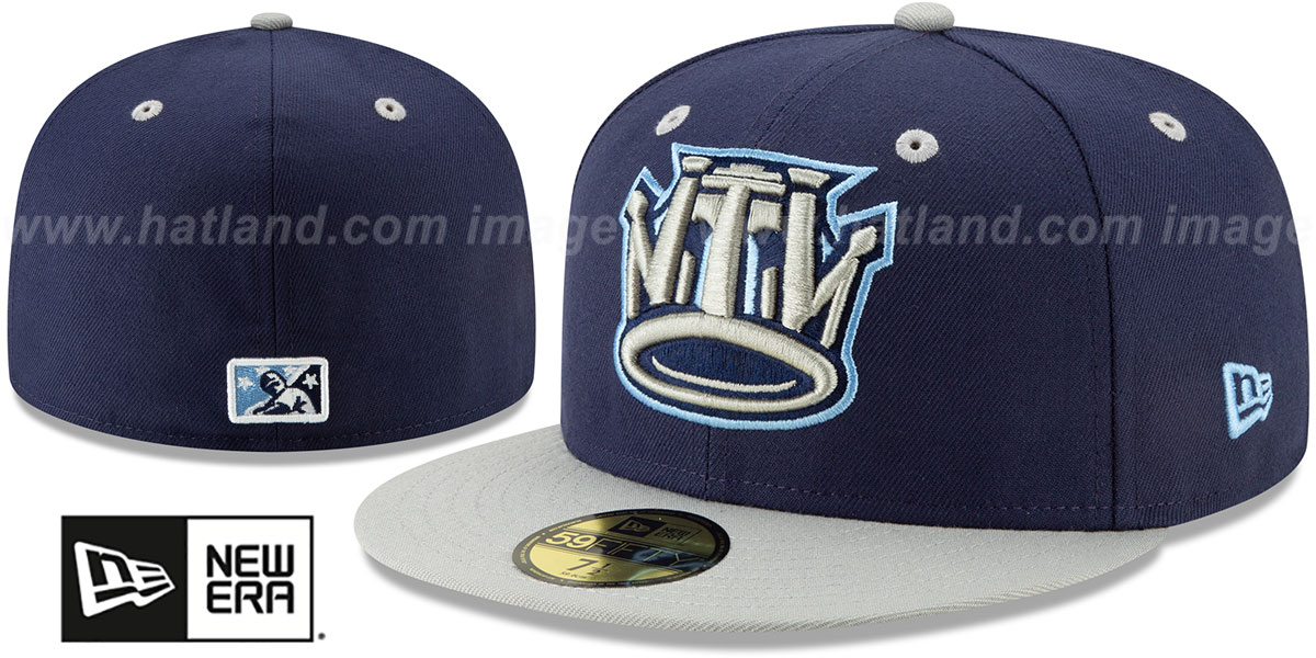 cyclones-copa-navy-grey-fitted