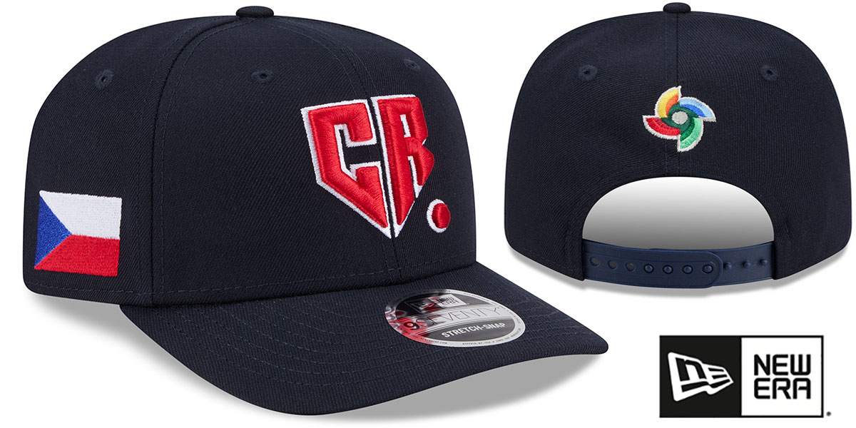 United States Czech Republic 2026 WBC GAME STRETCH-SNAP Navy Hat