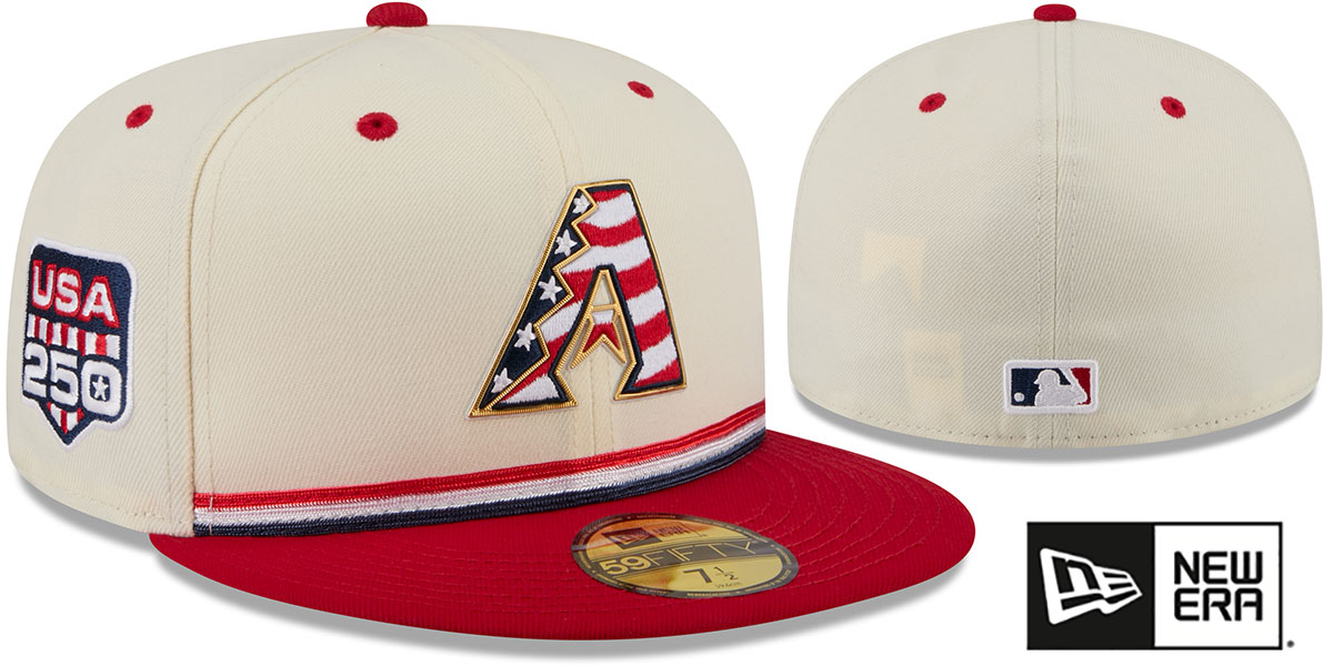 Arizona Diamondbacks 2026 JULY 4TH STARS N STRIPES Fitted Hat