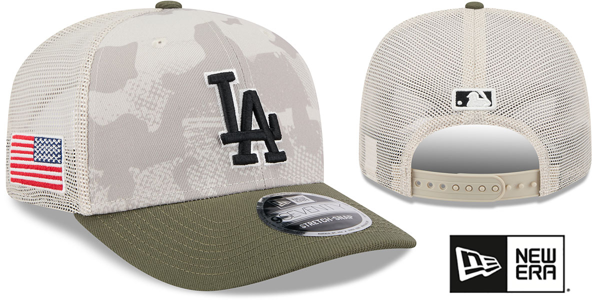 Los Angeles Dodgers 2025 ARMED FORCES STARS N STRIPES STRETCH-SNA