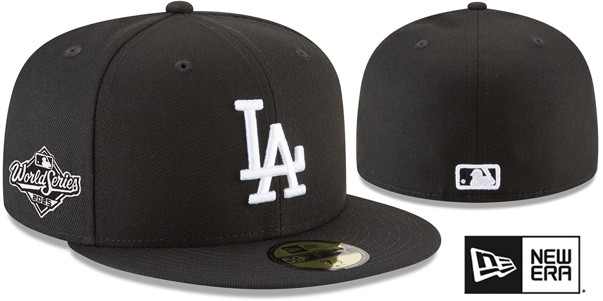 Los Angeles Dodgers 2025 WORLD SERIES Black-White Fitted Hat