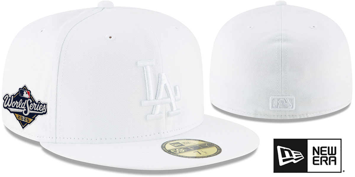 Los Angeles Dodgers 2025 WORLD SERIES WHITEOUT Fitted Hat