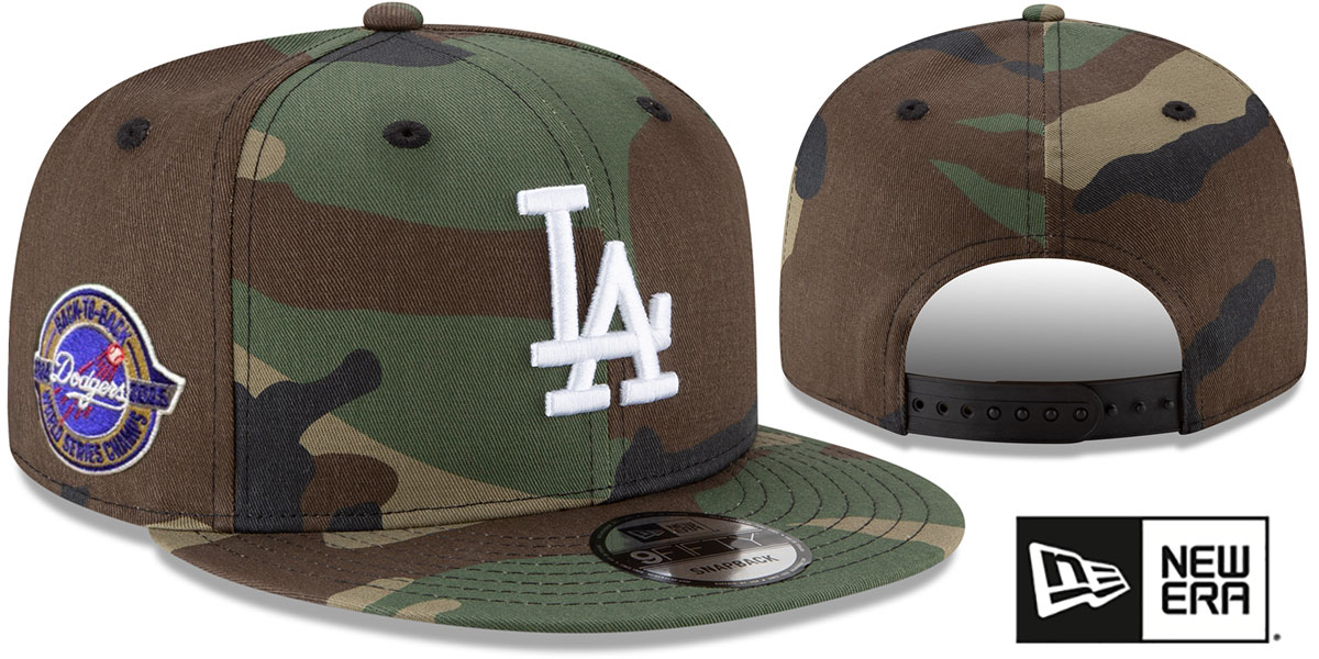 Los Angeles Dodgers BACK2BACK WORLD SERIES CHAMPIONS SNAPBACK Arm