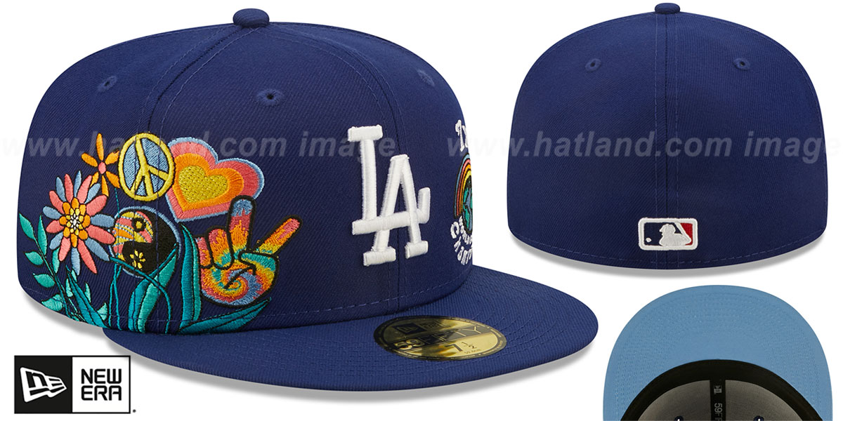 Los Angeles Dodgers GROOVY Royal Fitted Hat by New Era