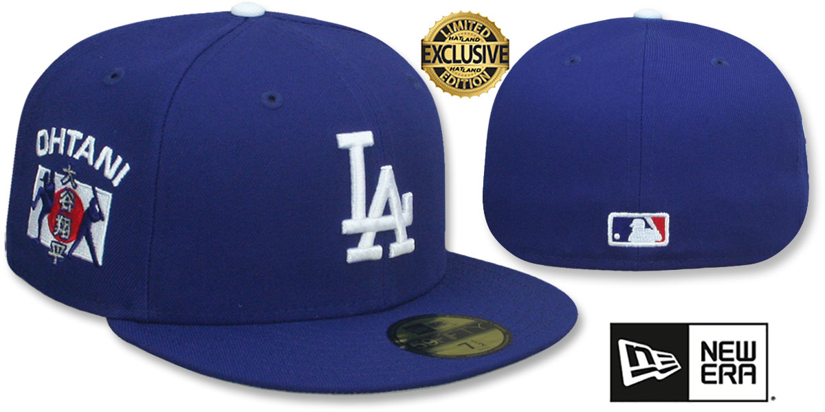 Los Angeles Dodgers OHTANI SIDE FLAG Royal Fitted Hat