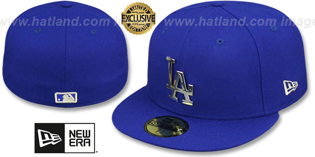 Embellished All Royal Blue SnapBack LA Dodger Hat with Silver Accents 1_5f36f74d-4f21-4901-89c6-  main image 2