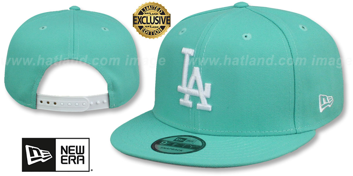 Los Angeles Dodgers TEAM-BASIC SNAPBACK Mint-White Hat
