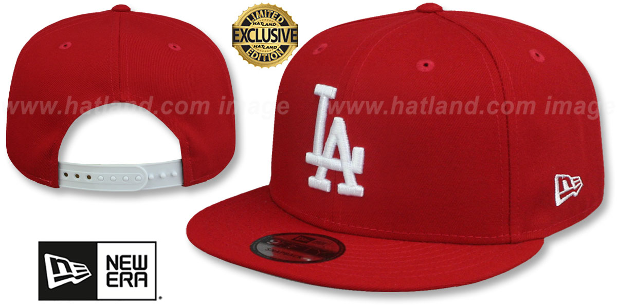 LA Red and White SnapBack Cap with Red Embellishments Amazon.com: Mitchell & Ness Los Angeles LA Clippers Two-Tone  main image 3