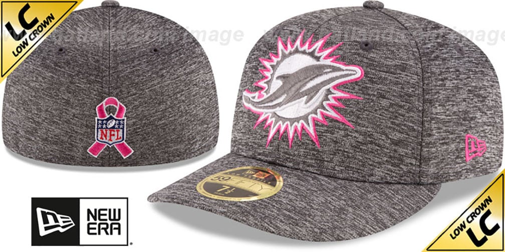 Miami Dolphins 2016 LOW-CROWN BCA Grey Fitted Hat by New Era