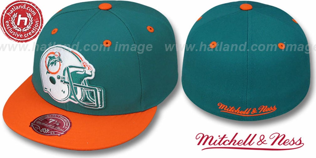 Youth Mitchell & Ness Aqua Miami Dolphins Gridiron Classics