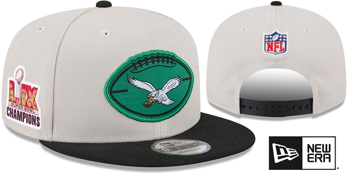 Gray and Black Eagles Cap with Floral Embellishments and pearls Philadelphia Eagles Fitted New Era 59Fifty 1996 Draft Black  main image 3
