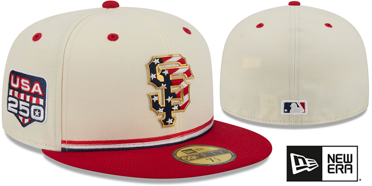 San Francisco Giants 2026 JULY 4TH STARS N STRIPES Fitted Hat