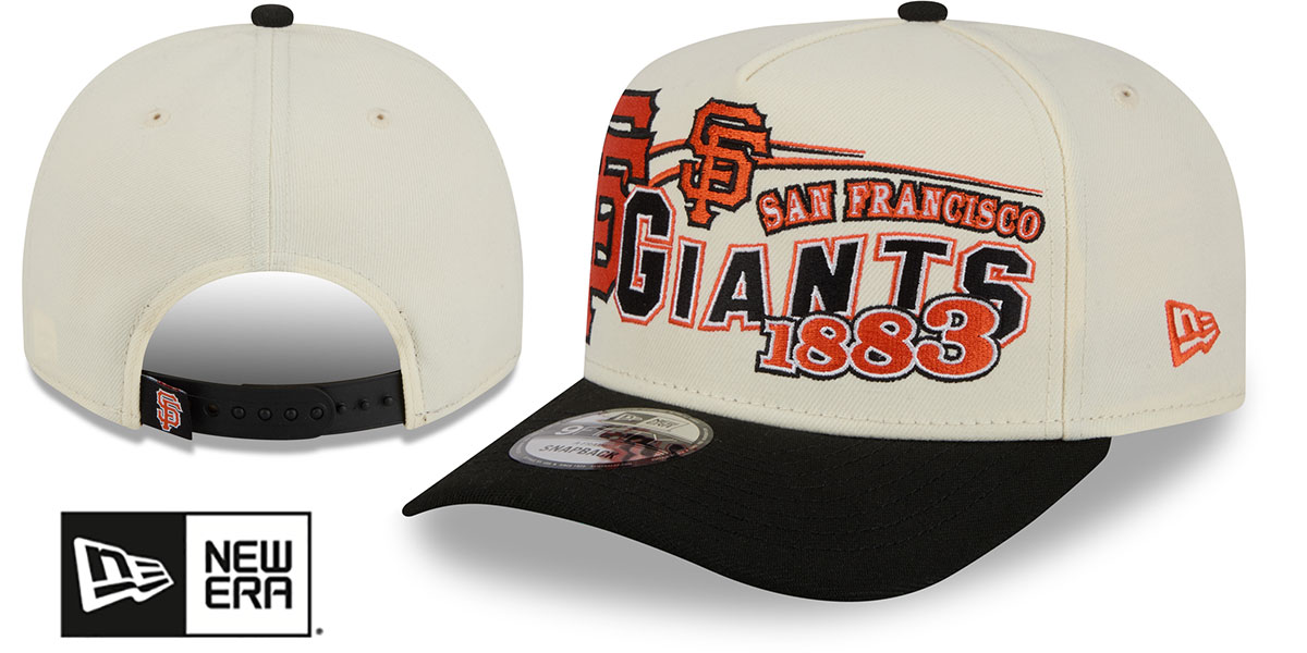 ニューキャベック San Francisco Giants CLASSIC A-FRAME SNAPBACK Chrome-Black Hat