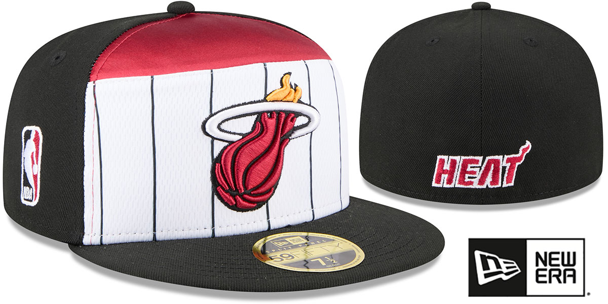 Miami Heat 2025-26 NBA SPLIT PANEL TIP OFF Fitted Hat