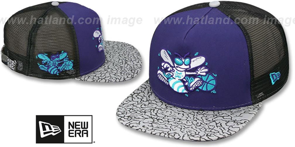 Charlotte Hornets ELEPHANT-HOOK STRAPBACK Hat by New Era