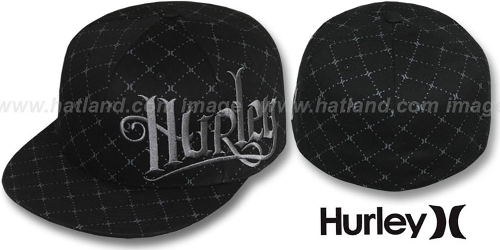 hurley-geneva-flex-black-hat-