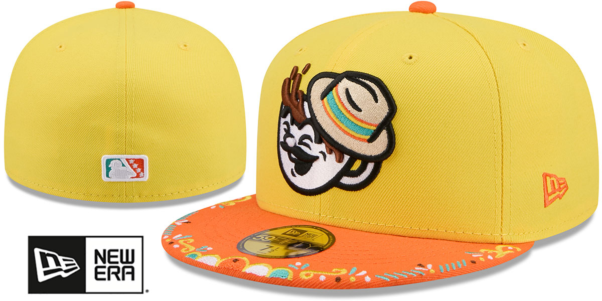 Spokane Indians 2026 COPA DE LA DIVERSION Yellow-Orange Fitted Ha