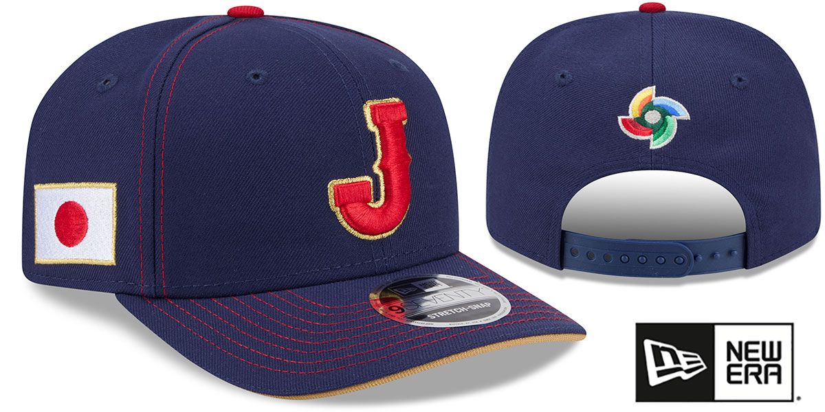 Japan 2026 WBC GAME STRETCH-SNAP Navy Hat by New Era
