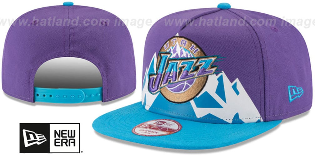 Jazz NBA JERSEY MURAL SNAPBACK Hat by New Era