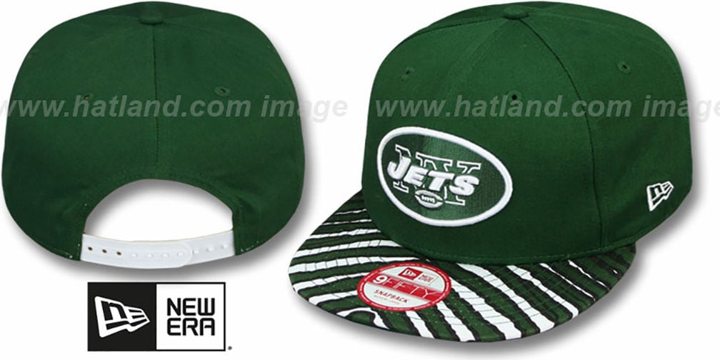 New York Jets NFL ZUBAZ SNAPBACK Green Hat by New Era