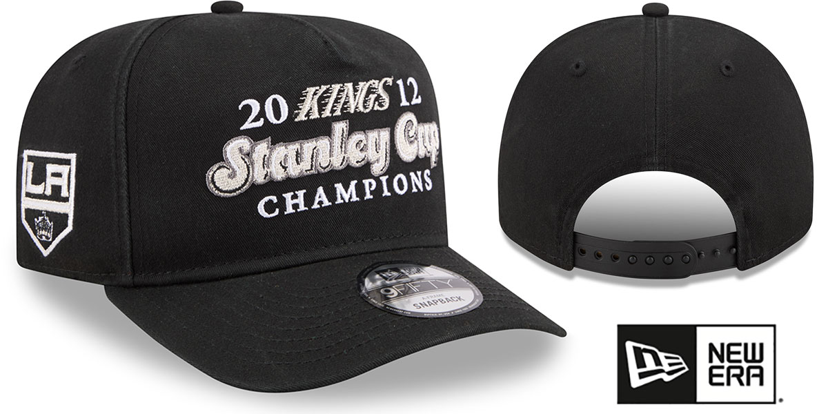 Los Angeles Kings HISTORIC CHAMPIONS AF SNAPBACK Black Hat